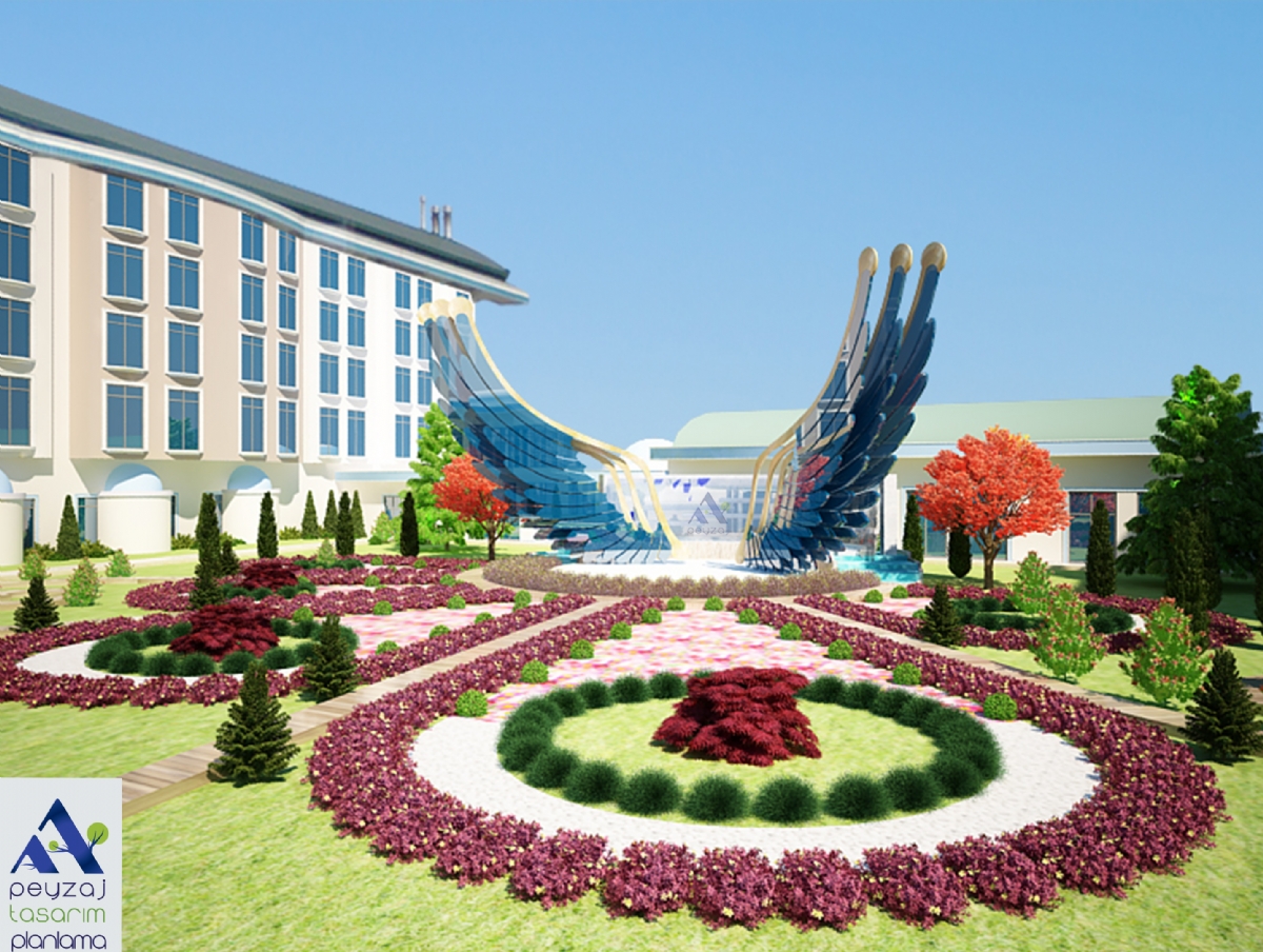 Afyon Gral Termal Otel -  Bahe Tasarm